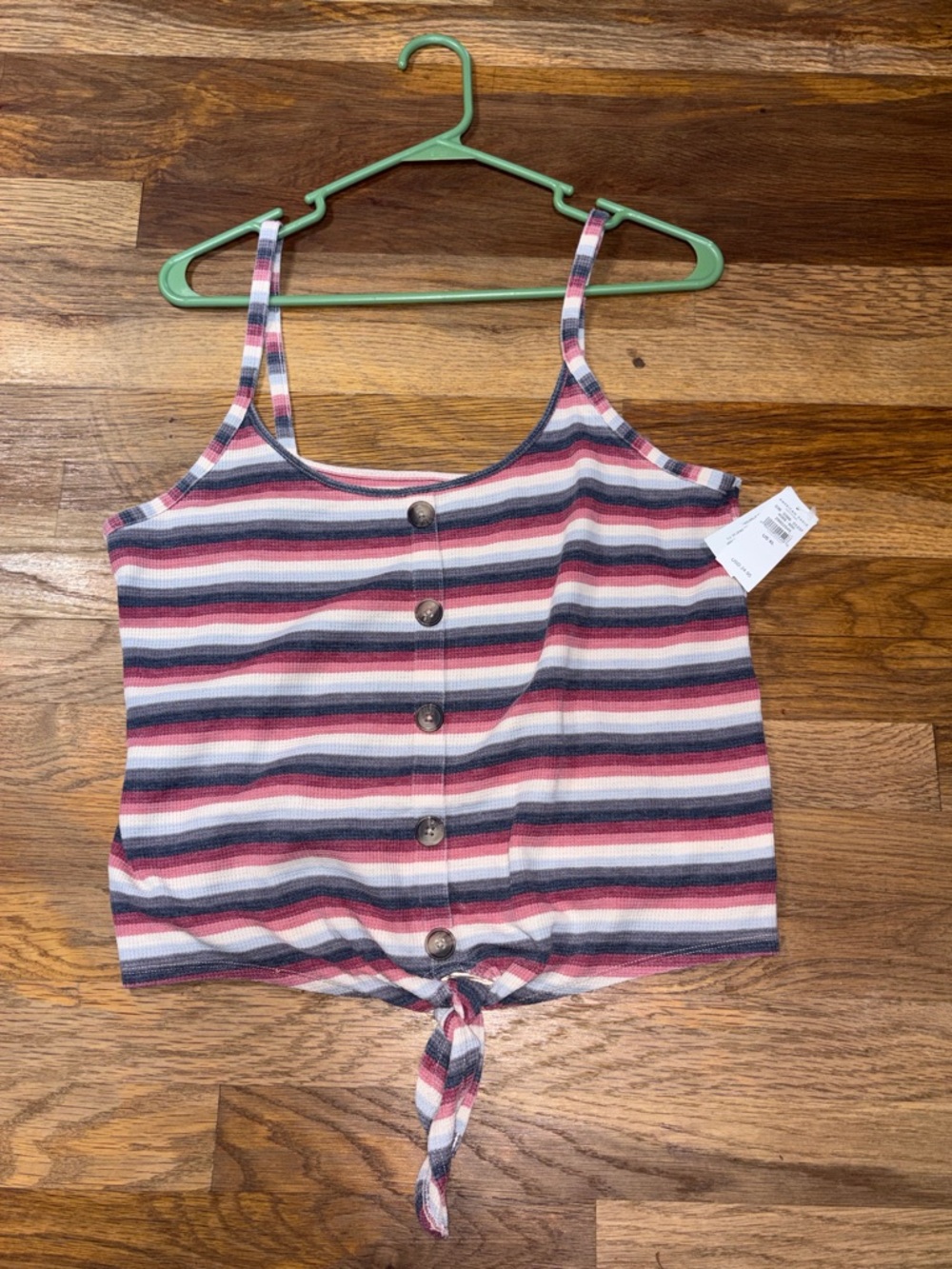 AMERICAN EAGLE knit front tie tank top